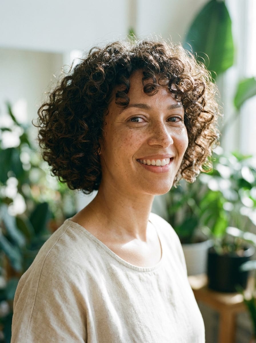 Curly Bob in kurzer Länge - Kurze Bob Frisur